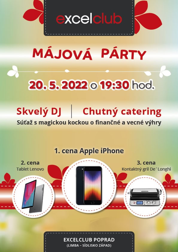 Majova excleclub Party PP1_A4_web