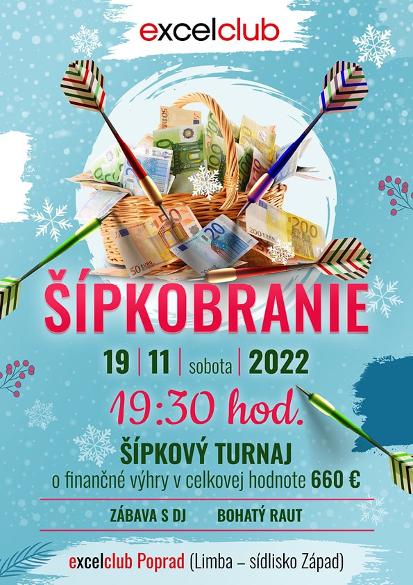 šípkový turnaj šípkobranie casino excel poprad