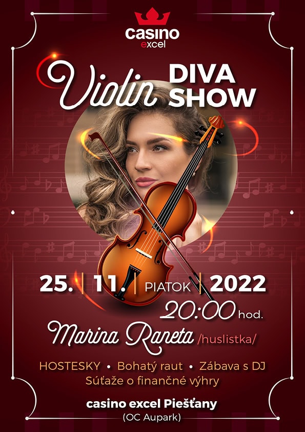 violin diva show casino excel Piešťany
