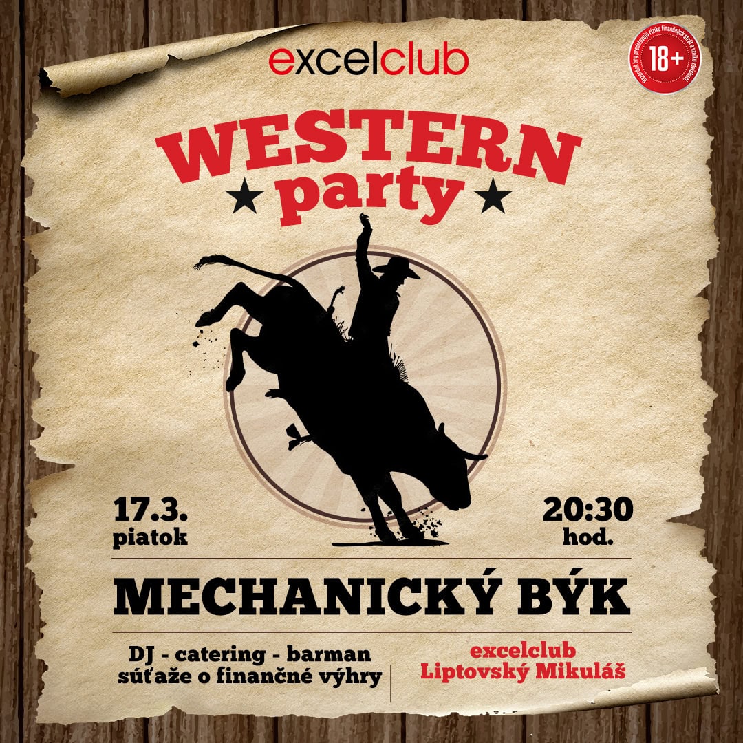 WESTERN PARTY excelclub Liptovský Mikuláš