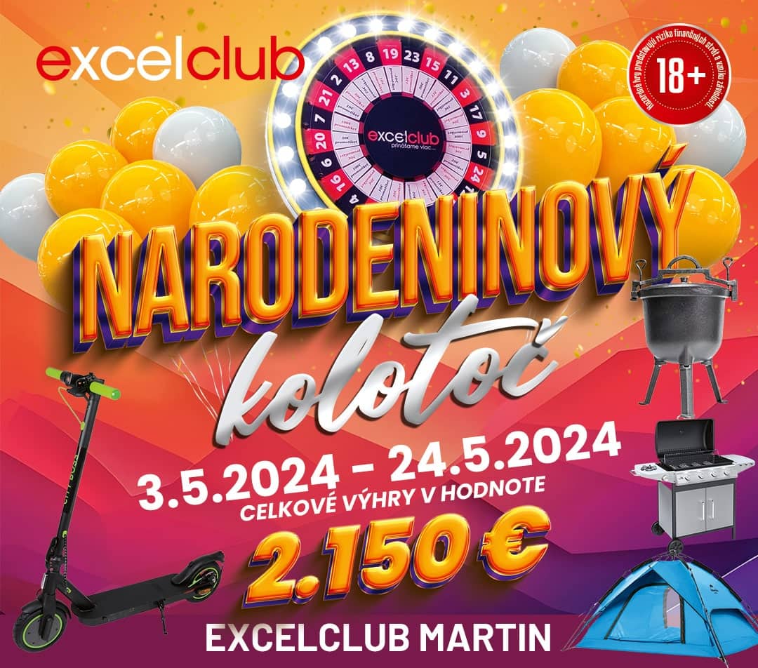 NARODENINOVÝ KOLOTOČ excelclub Martin