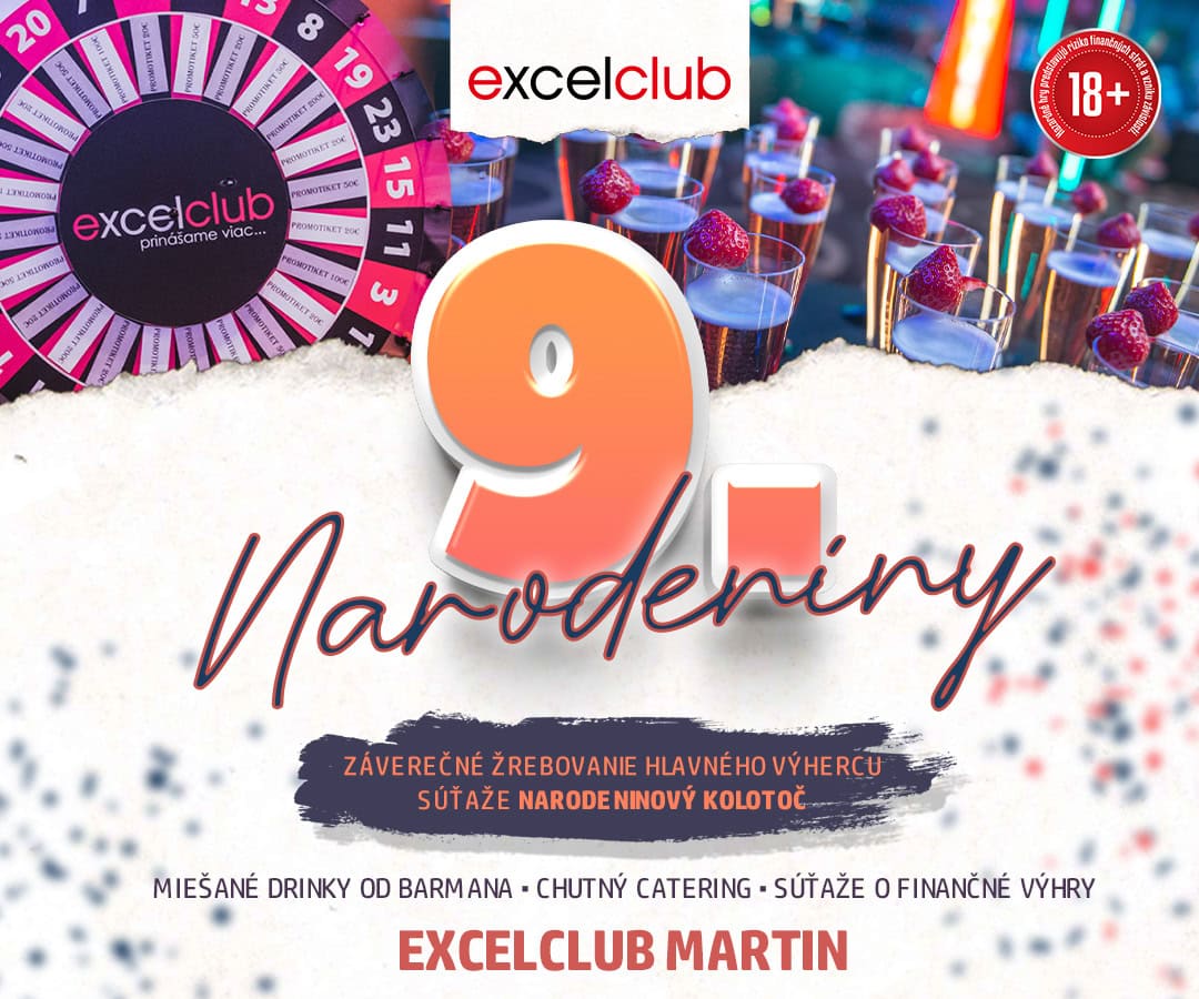 9. NARODENINY 12.5.2023 excelclub Martin
