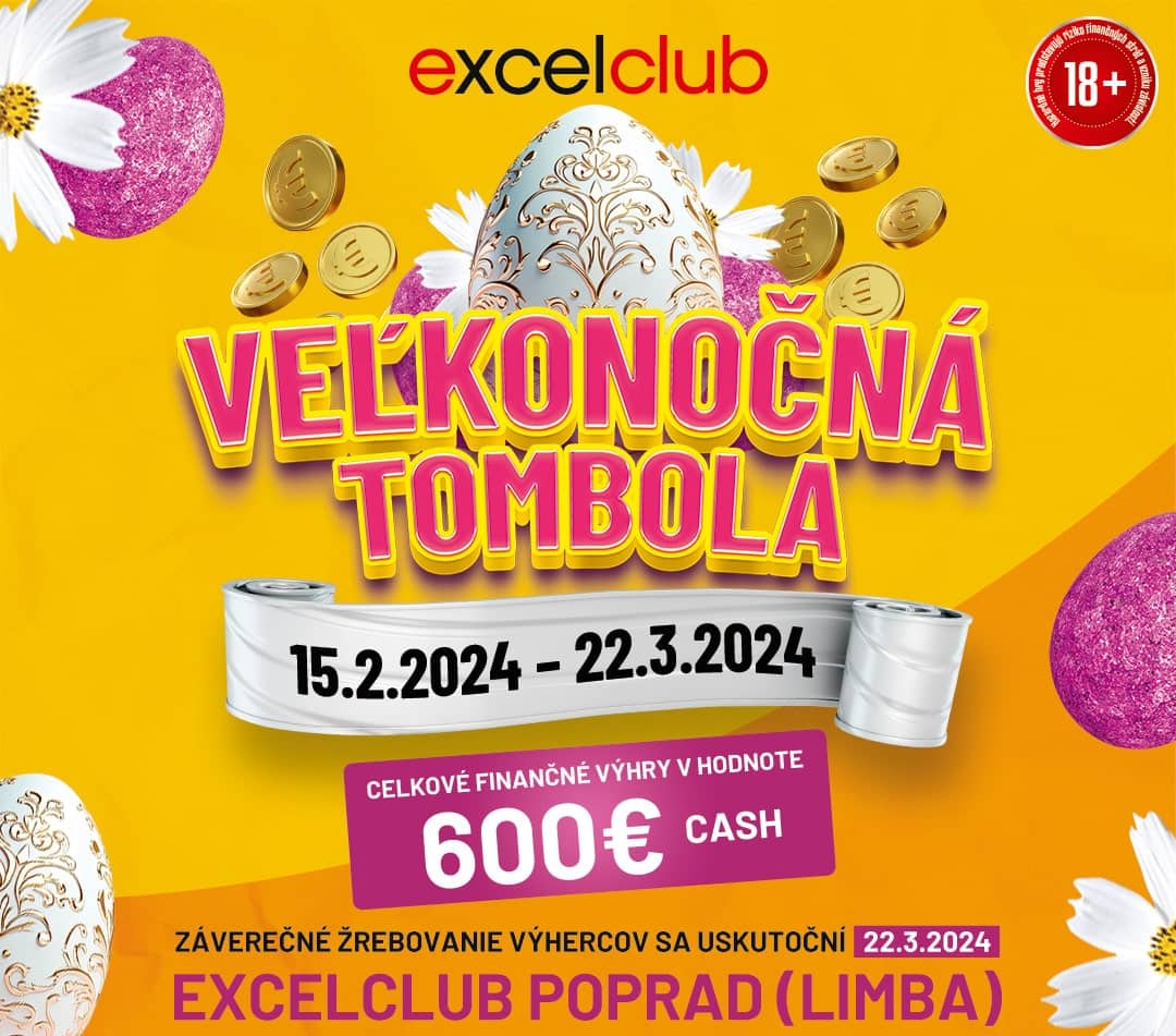 VEĽKONOČNÁ TOMBOLA excelclub Poprad