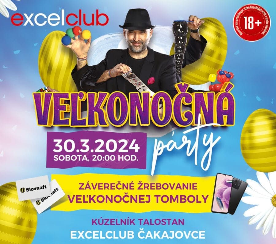 VEĽKONOČNÁ PÁRTY excelclub Čakajovce