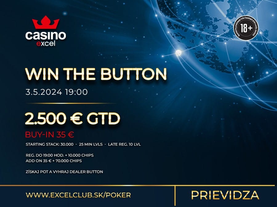 WIN THE BUTTON casino excel Prievidza