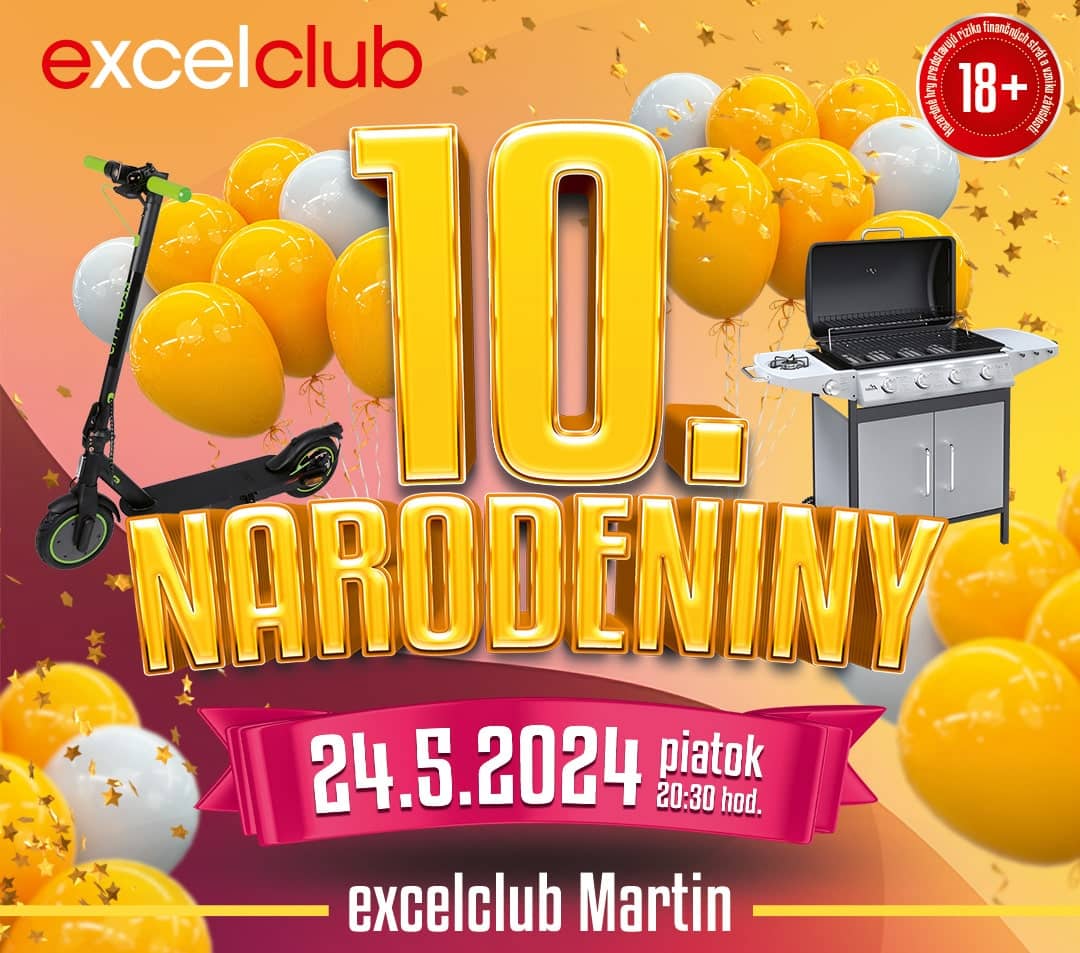 10. NARODENINY excelclub Martin