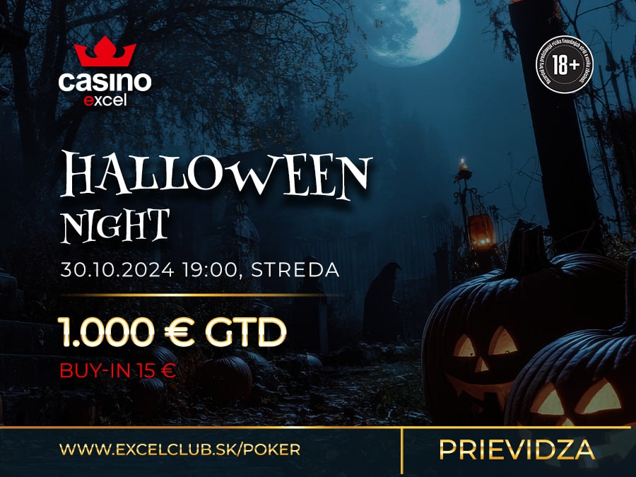 HALLOWEEN NIGHT 30.10.2024 casino excel Prievidza