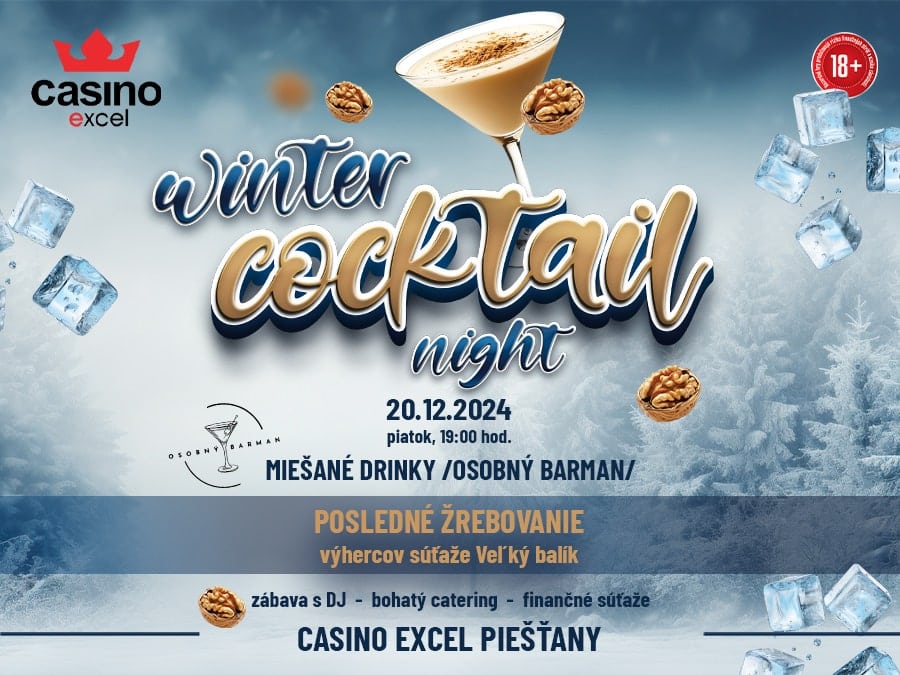 WINTER COCKTAIL NIGHT casino excel Piešťany