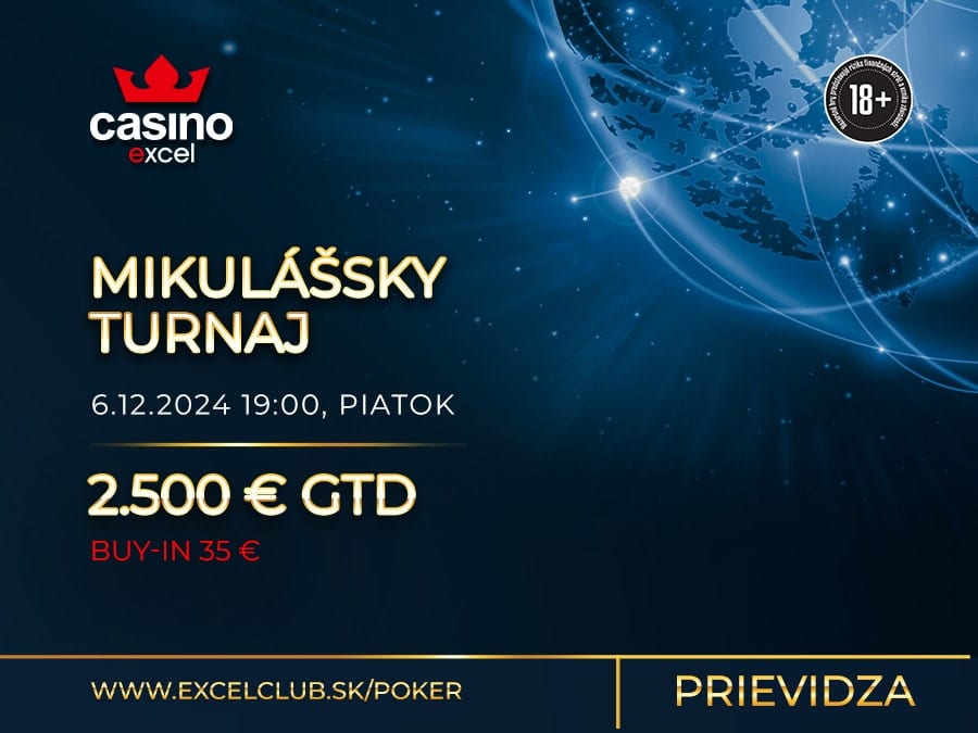 MIKULÁŠSKY TURNAJ 6.12.2024 casino excel Prievidza