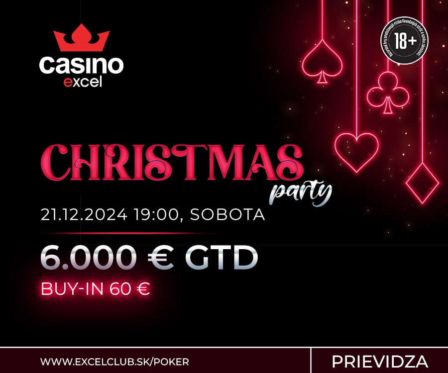 CHRISTMAS PARTY 21.12.2024 casino excel Prievidza