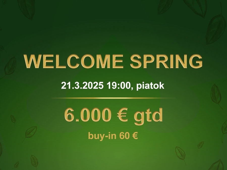 WELCOME SPRING 21.3.2025 casino excel Prievidza