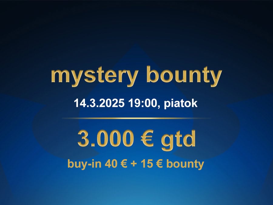 MYSTERY BOUNTY 14.3.2025 casino excel Prievidza