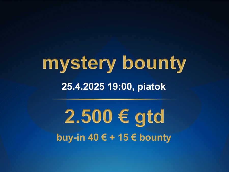 MYSTERY BOUNTY 25.4.2025 casino excel Prievidza