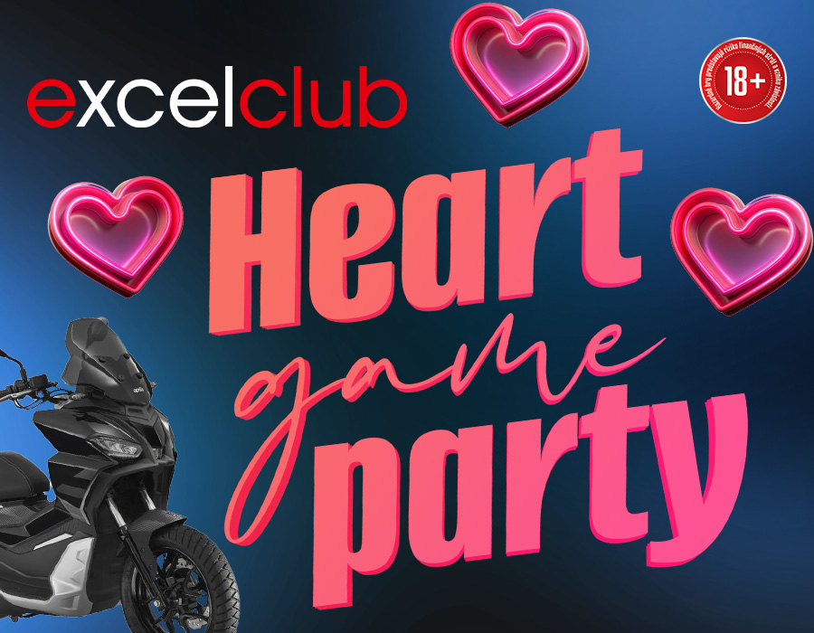 HEART GAME PARTY excelclub Chocholná