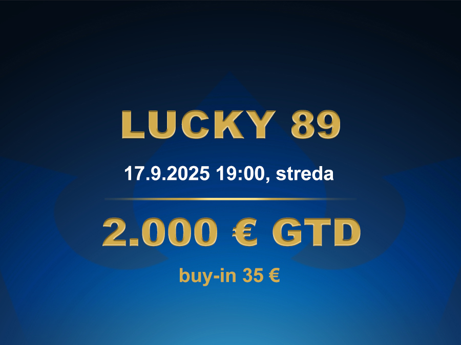 LUCKY 89 17.9.2025 casino excel Poprad