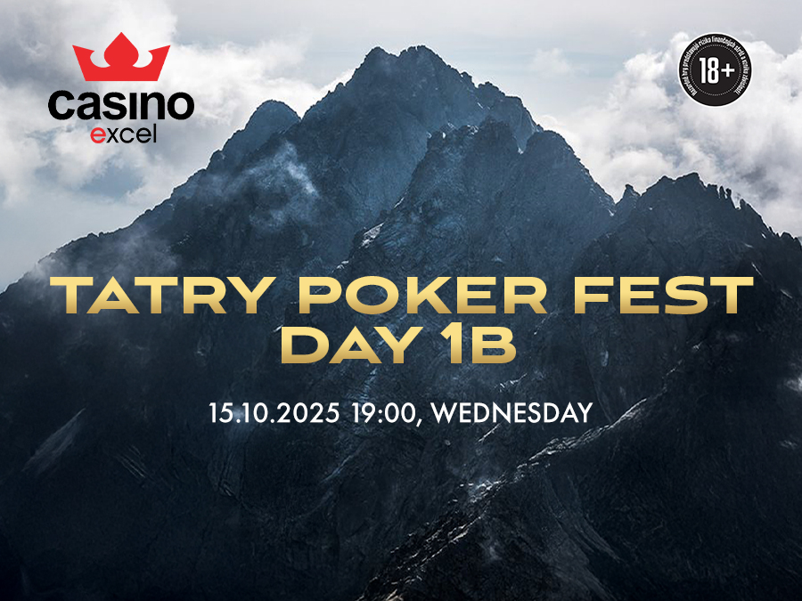TATRY POKER FEST DAY 1B 15.10.2025 casino excel Prievidza