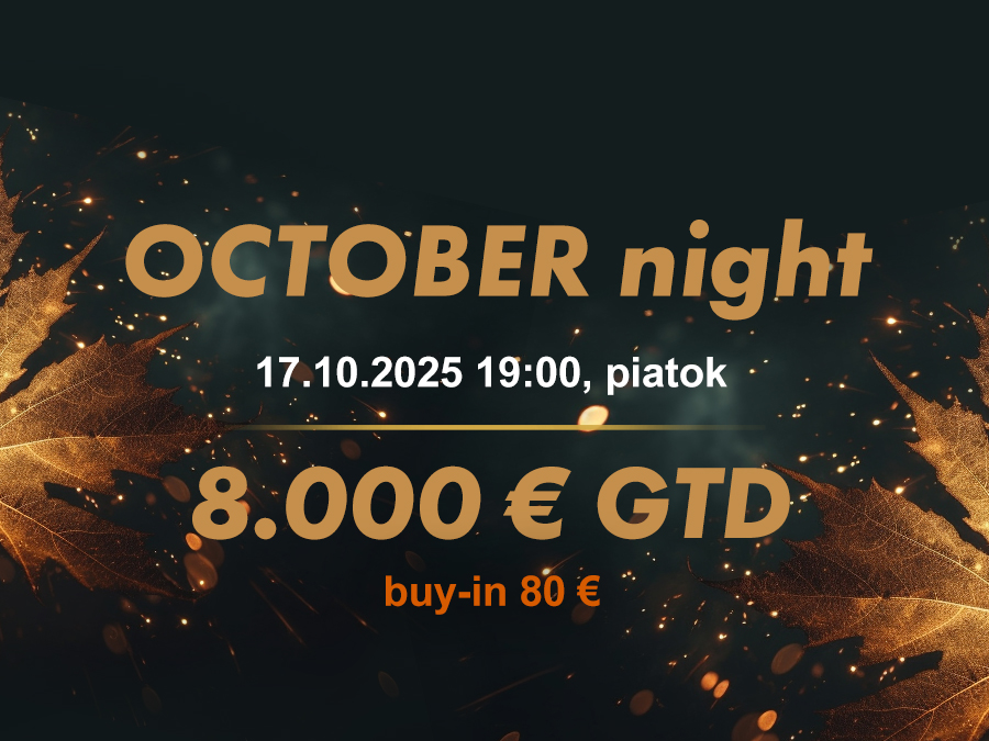 OCTOBER NIGHT 17.10.2025 casino excel Prievidza