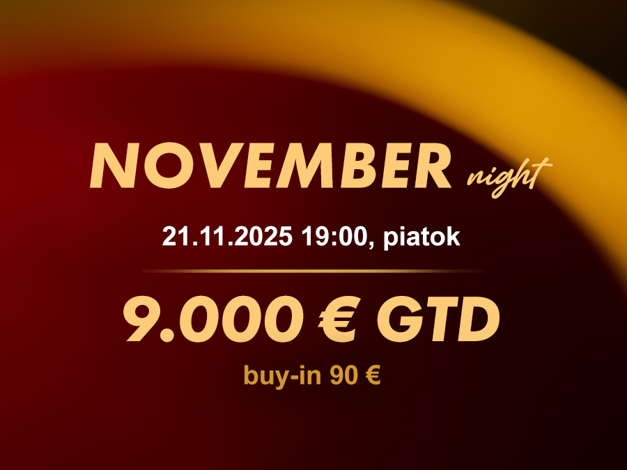 NOVEMBER NIGHT 21.11.2025 casino excel Prievidza