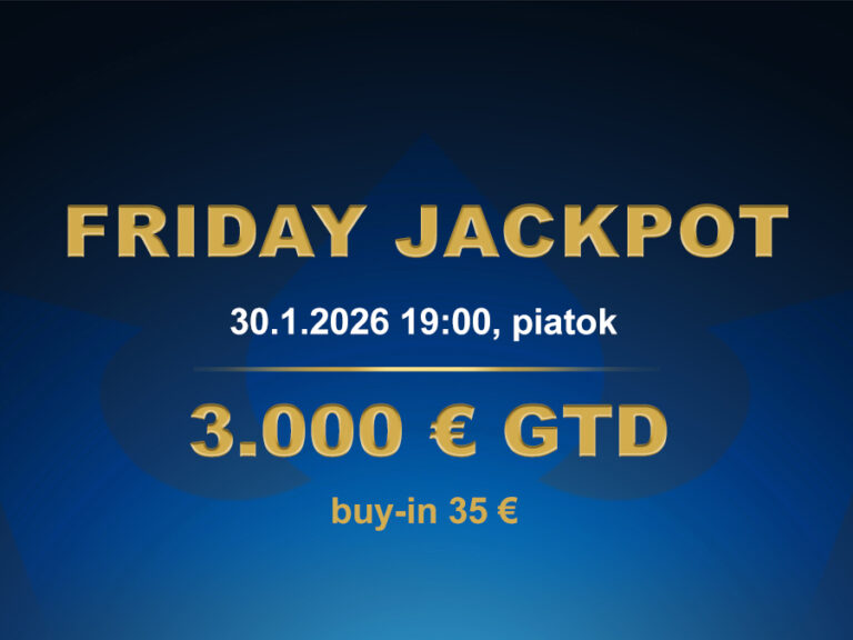 FRIDAY JACKPOT 30.1.2026 casino excel Poprad