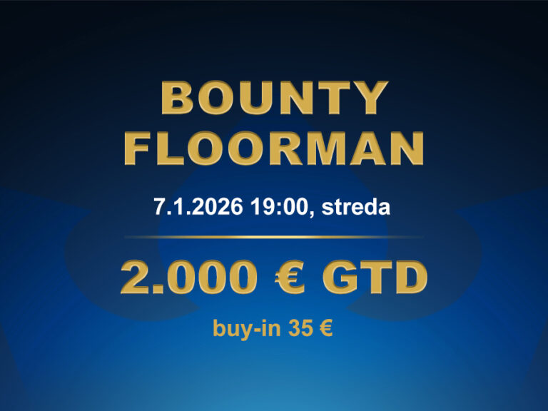 BOUNTY FLOORMAN 7.1.2026 casino excel Poprad